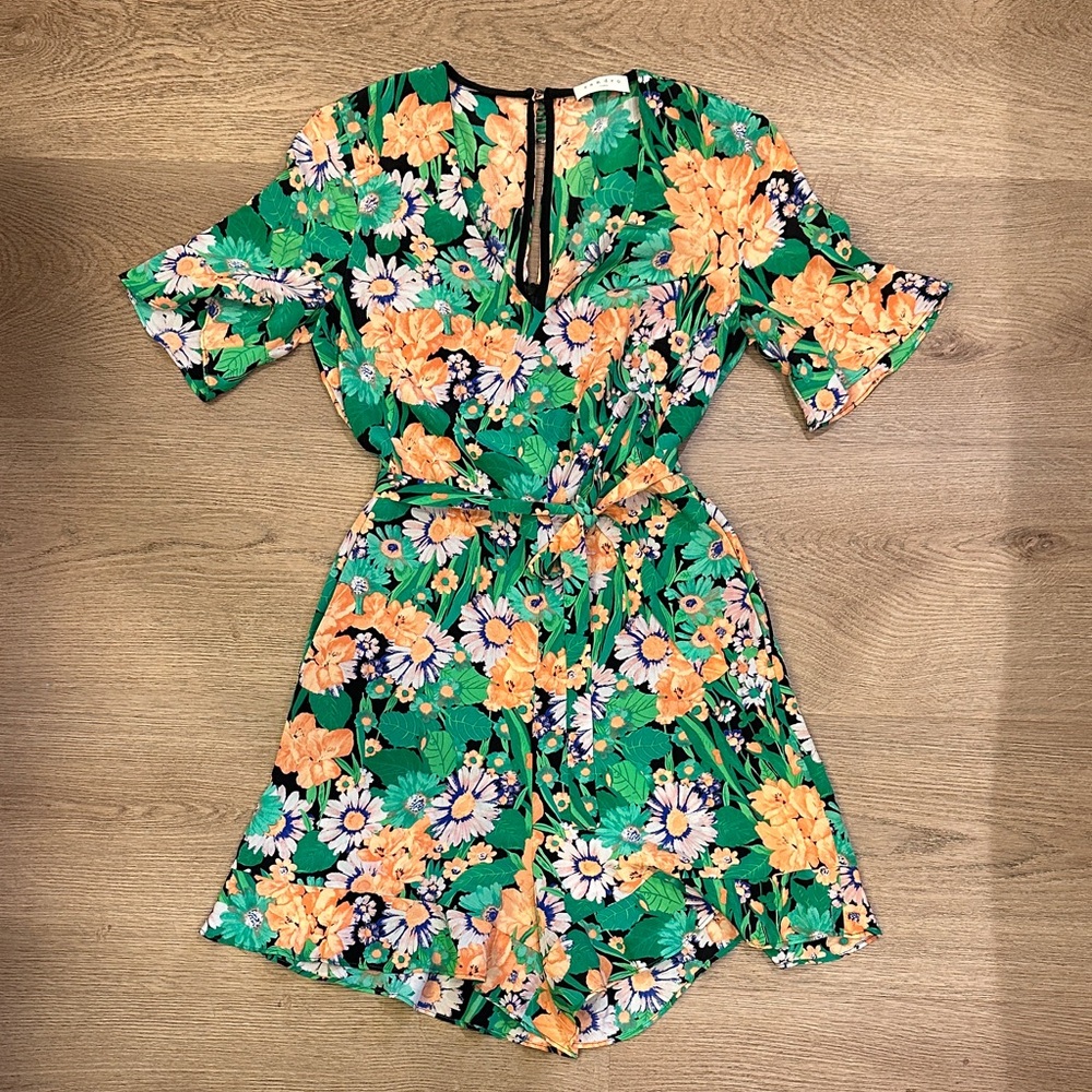 Sandro silk romper